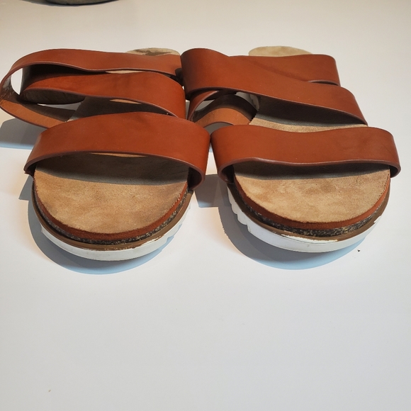 Nine West sandals, size 9, Cognac - Picture 2 of 7